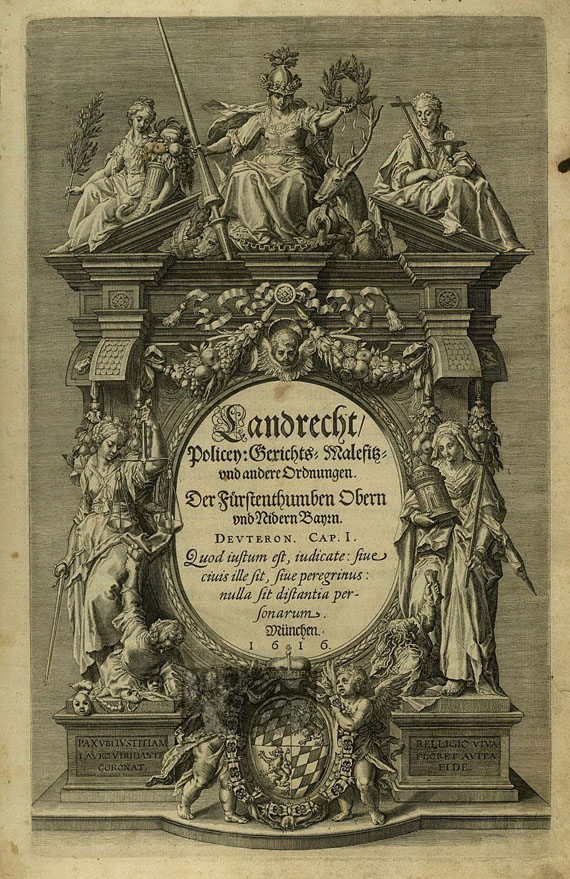   - Landrecht Obern und Nidern Bayern, 1616.