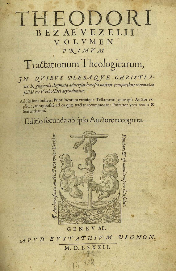   - Theodori Bezae...1. Teil 1582