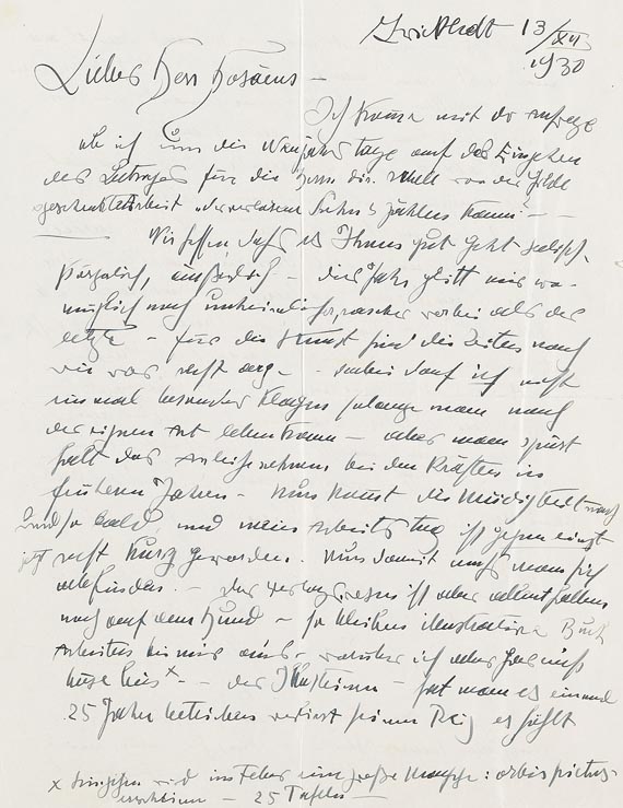 Alfred Kubin - 2 Bll., 2 Briefe handschriftlich, 1930