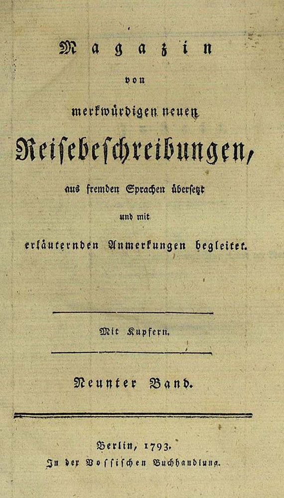 William Bligh - Reise in das Südmeer, 1793. [43]