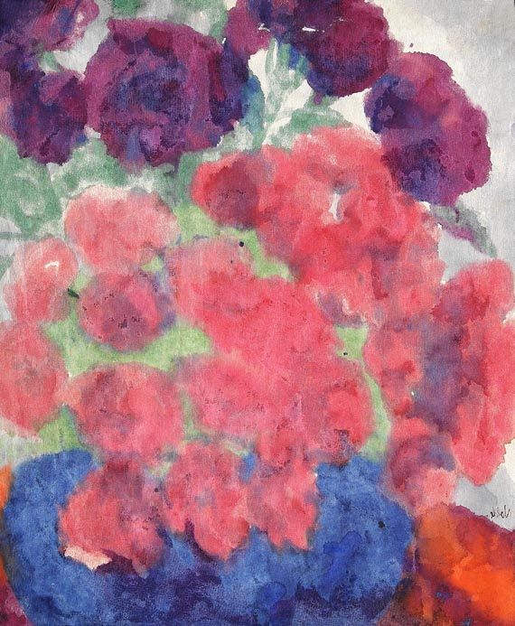 Emil Nolde - Pfingstrosen in blauer Vase - Altre immagini