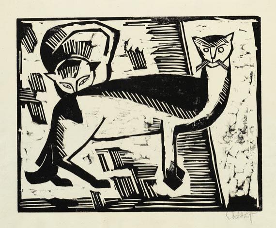 Katzen, 1915