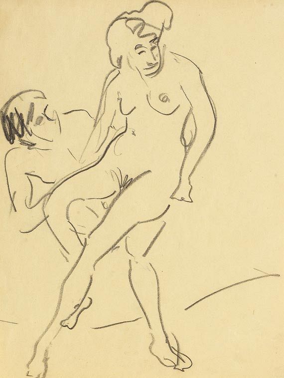 Ernst Ludwig Kirchner - Nacktes Paar