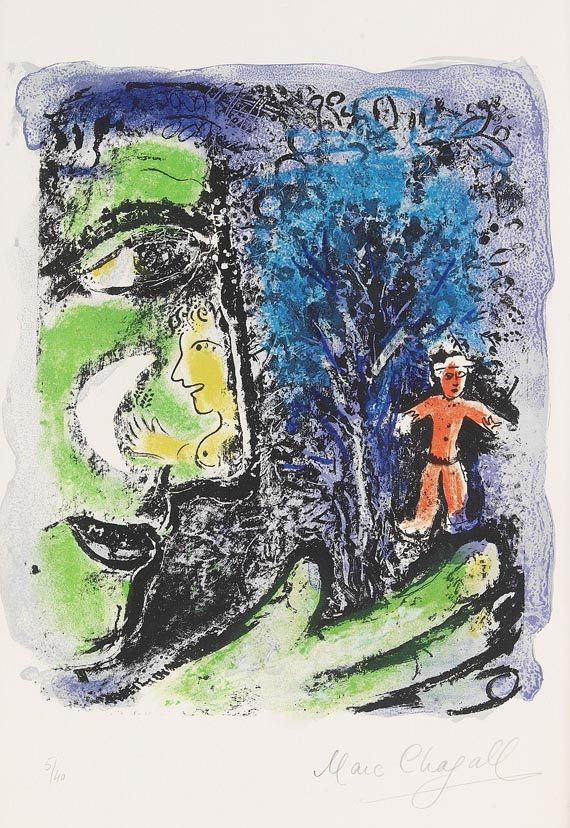 Marc Chagall - Le Profil et l
