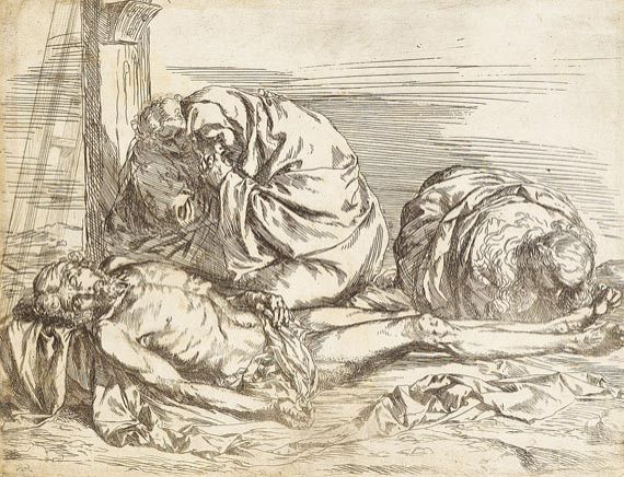 Jusepe de Ribera gen. Lo Spagnoletto - Zugeschrieben - Die Beweinung Christi