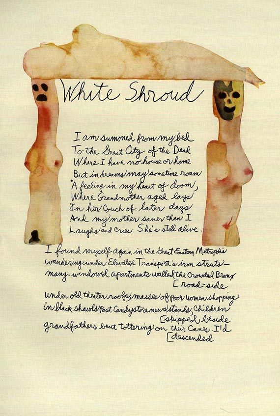 Francesco Clemente - Ginsberg, Allen, White Shroud. 1984