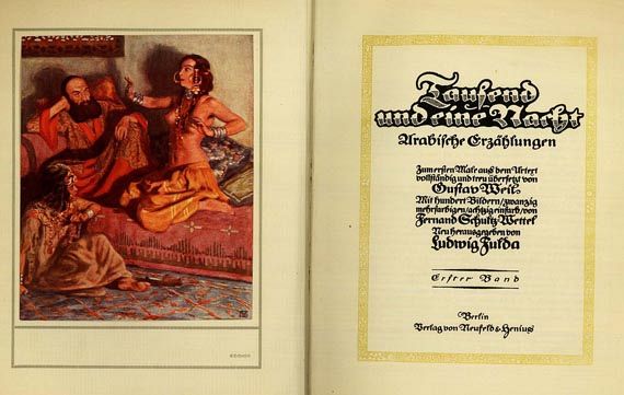   - Arabische Erzählungen, 4 Bde. 1914. (160)