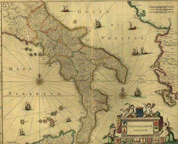  Italien - 2 Bll.: Neapolitanum regnum. Dominium Venetum in Italia.