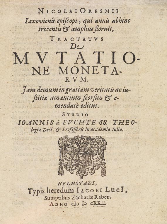  Nikolaus von Oresme - Mutatione monetarum. 1622 - Altre immagini