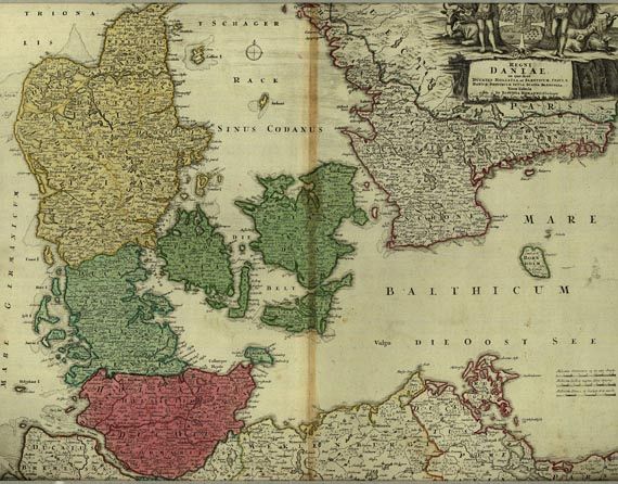  Dänemark - 2 Bll.: Regni Daniae. Scandinavia complectens Sveviae, Daniae, et Norvegiae regna.