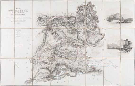  Montenegro - Map of Montenegro ... for the demarcation of the boundaries ... of 1859-60.