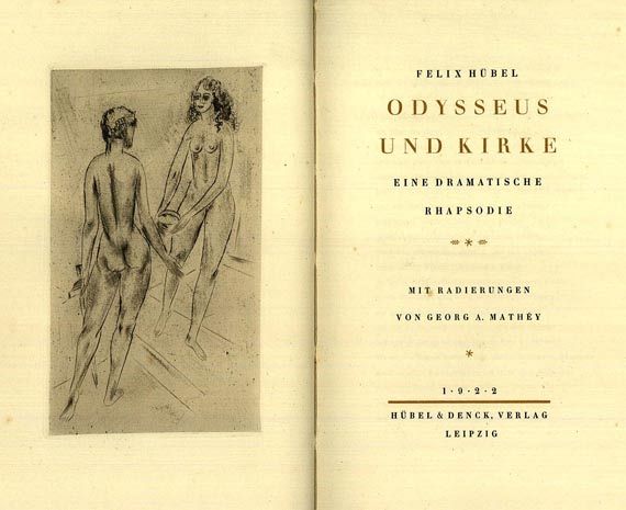 Hübel, F. - Mathéy, G.  A., Odysseus und Kirke. 1922