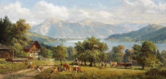 Hubert Kaplan - Apfelernte am Tegernsee