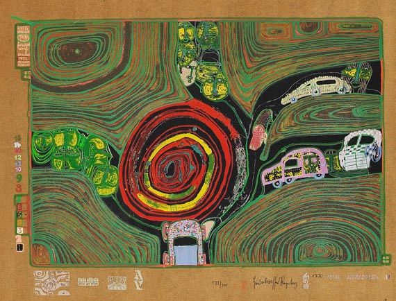 Friedensreich Hundertwasser - Look at it on a rainy day - Altre immagini