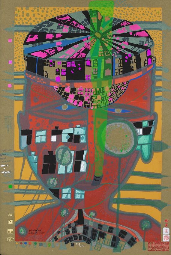 Friedensreich Hundertwasser - One of Five Seamen