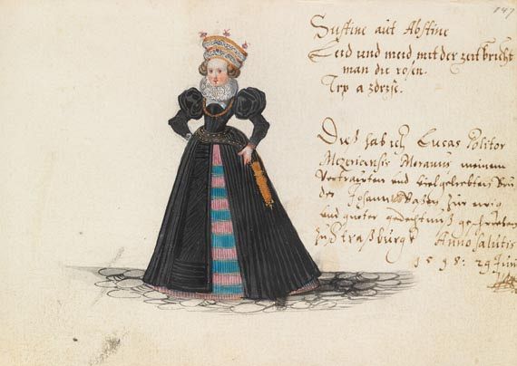  Album amicorum - Stammbuch des Johann v. Bassen. 1595. - Altre immagini