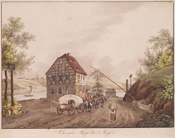  Sachsen - Chaussée-Haus bei Meißen.