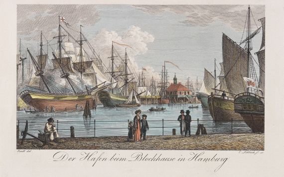 Heinrich Hübbe - Ansichten der freien Hansestadt Hamburg, 2 Tle. 1824