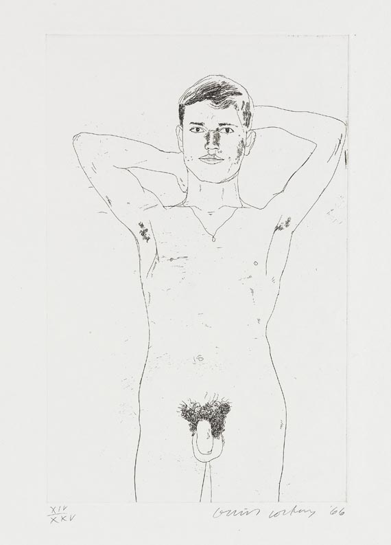 David Hockney - Fourteen poems by C. P. Cavafy. Chosen and illustrated with twelve etchings by David Hockney