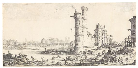 Jacques Callot - Blick auf den Pont Neuf