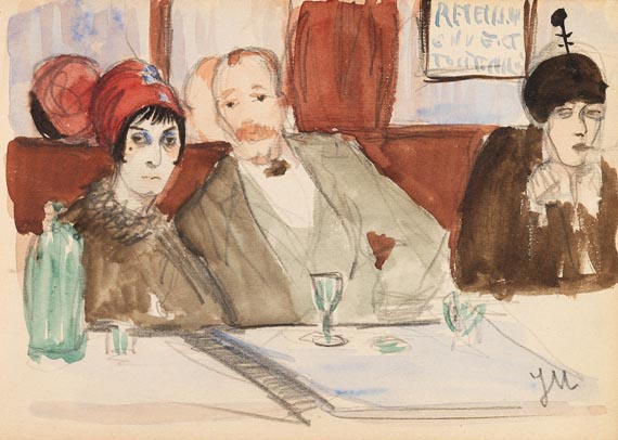 Jeanne Mammen - Café Boul