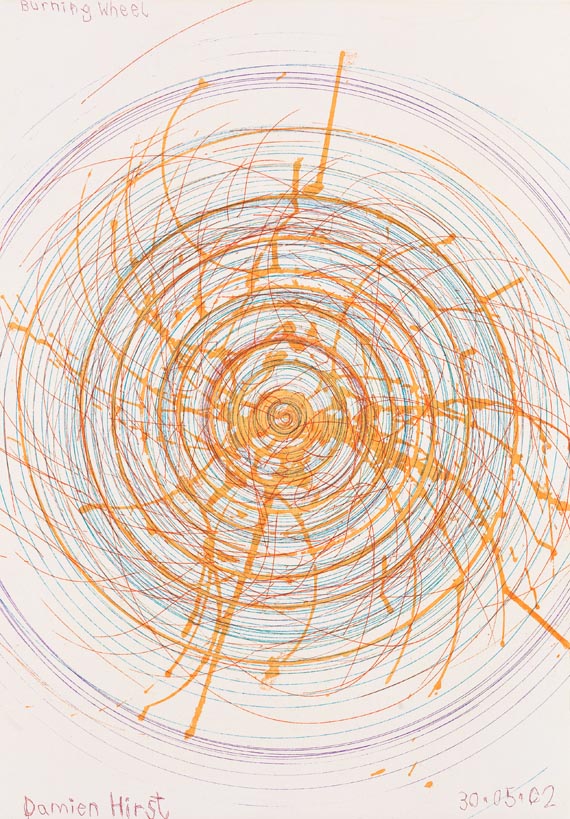 Damien Hirst - Burning Wheel