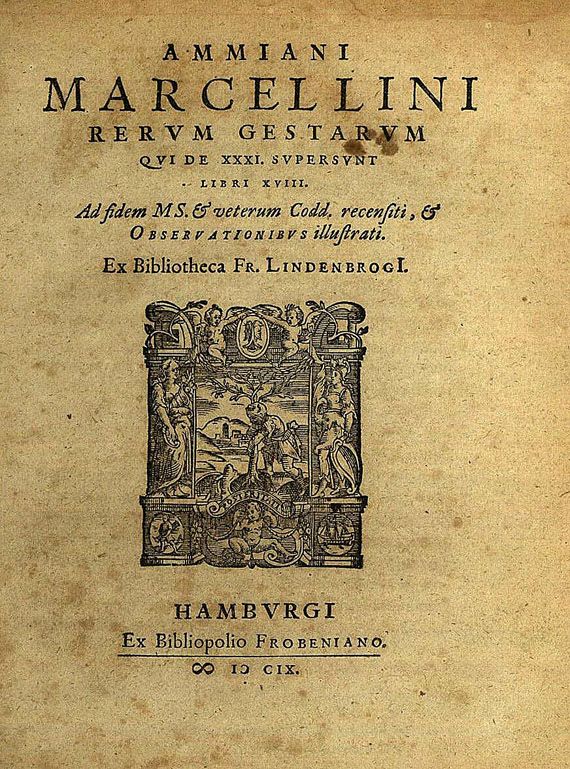 Ammianus Marcellinus - Rerum gestarum. 1609