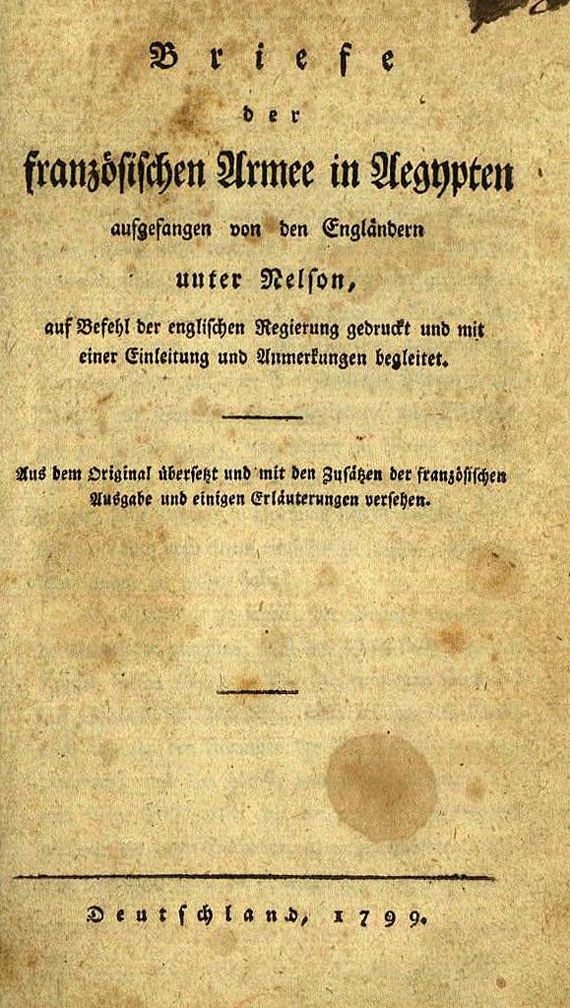 Briefe der französischen Armee - Briefe der französischen Armee in Ägypten. 1799