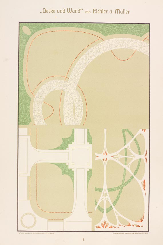  Eichler & Müller - Decke und Wand, um 1905