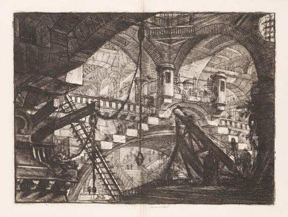 Giovanni Battista Piranesi - Blatt XI der sechzehnteiligen Folge der "Carceri d