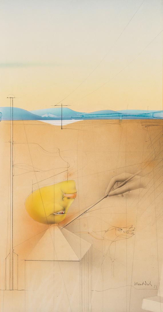 Paul Wunderlich - Landschaft in Malkwitz