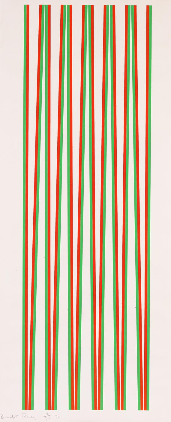 Bridget Riley - Untitled (Elongated Triangles 2)