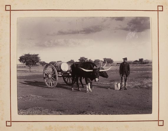  Südafrika - Kolonial-Konvolut. Fotos u. Dokumente d. Familie Stephani, ca. 15 Tle. (um 1869-1904) - Altre immagini
