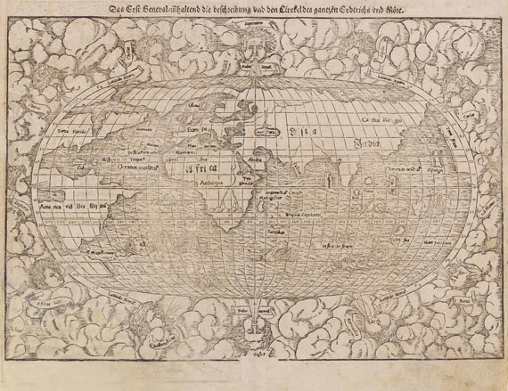  Weltkarte - Münster, S., Das erst General innhaltend.