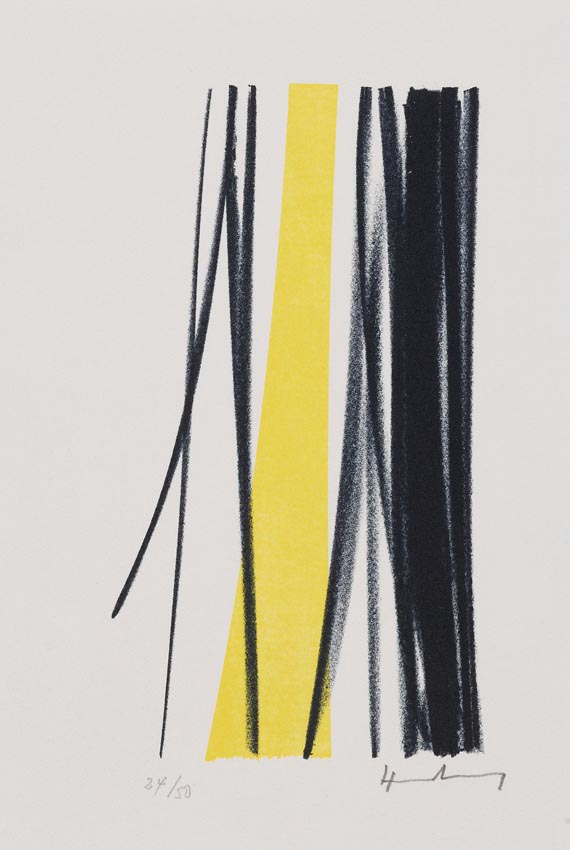 Hans Hartung - Jünger, E.: Gedanken. 1987/88 (mit Extrasuite)