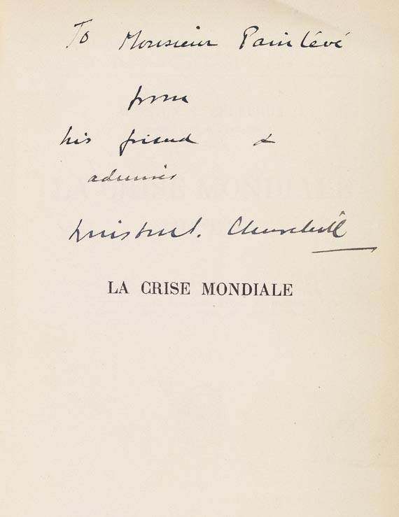 Winston L. S. Churchill - La crise mondiale. 1925