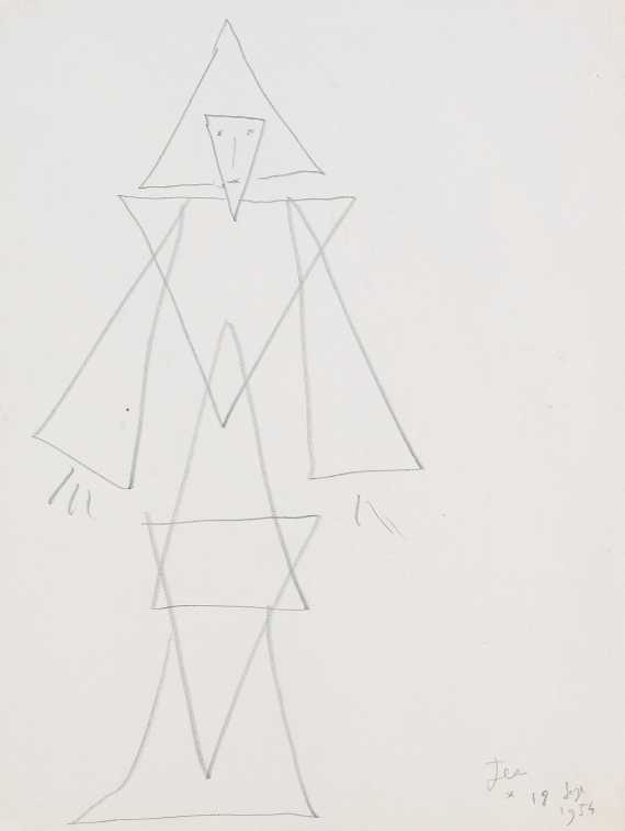 Jean Cocteau - Personnage triangles