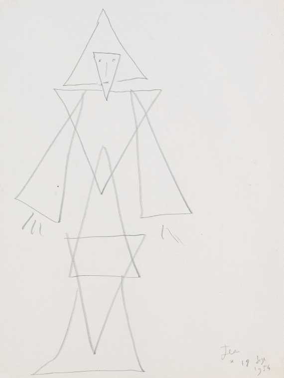 Jean Cocteau - Personnage triangles