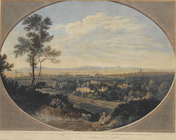  Großbritannien - South view of the Cities of London and Westminster.