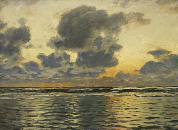 Eugen Gustav Dücker - Abendstimmung an der Nordsee