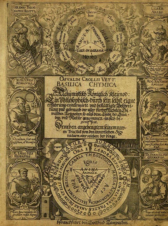  Alchemie und Okkulta - Croll, O., Basilica chymica.