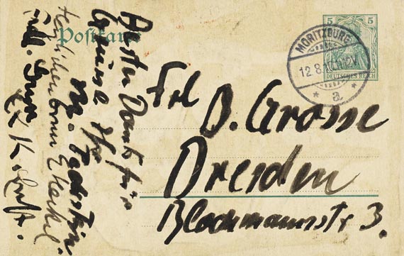 Hermann Max Pechstein - Orig.-Druck mit Unterschriften von Kirchner, Heckel und Pechstein. 1910 - Altre immagini