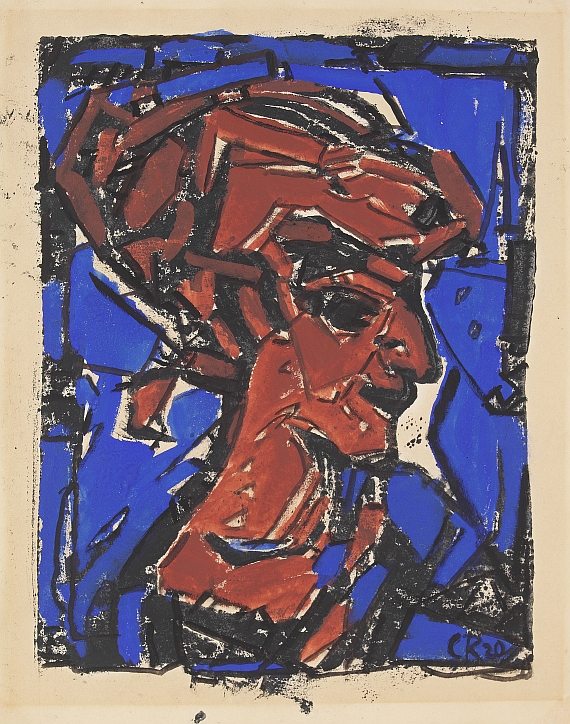 Christian Rohlfs - Roter Frauenkopf
