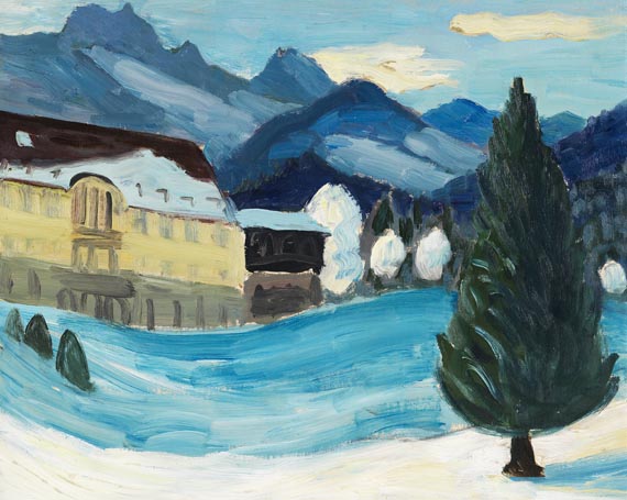 Gabriele Münter - Schloss Elmau im Winter