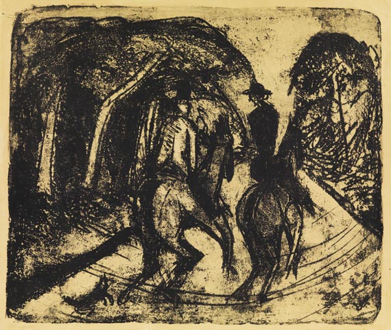 Ernst Ludwig Kirchner - Reiter im Grunewald