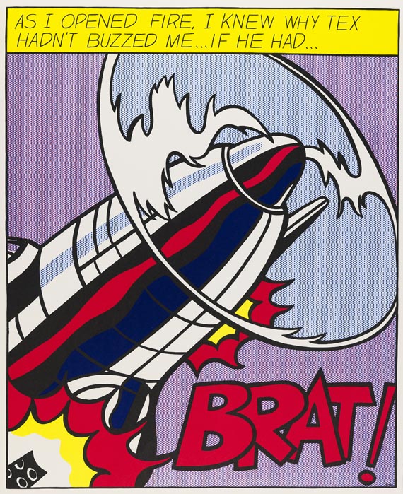 Roy Lichtenstein - 3 Blätter: As I Opened Fire Poster