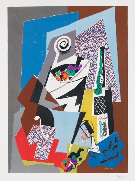 Gino Severini - Natura morta con violino