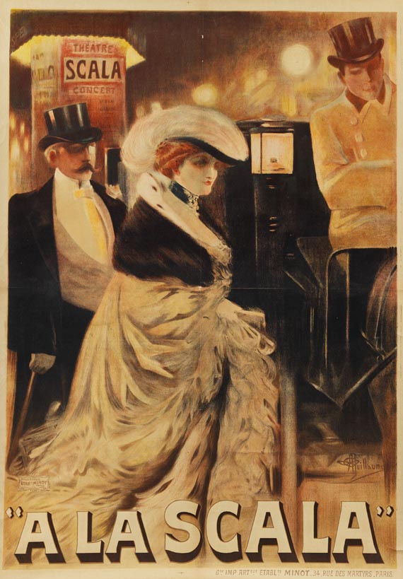 Albert André Guillaume - Plakat: A la Scala