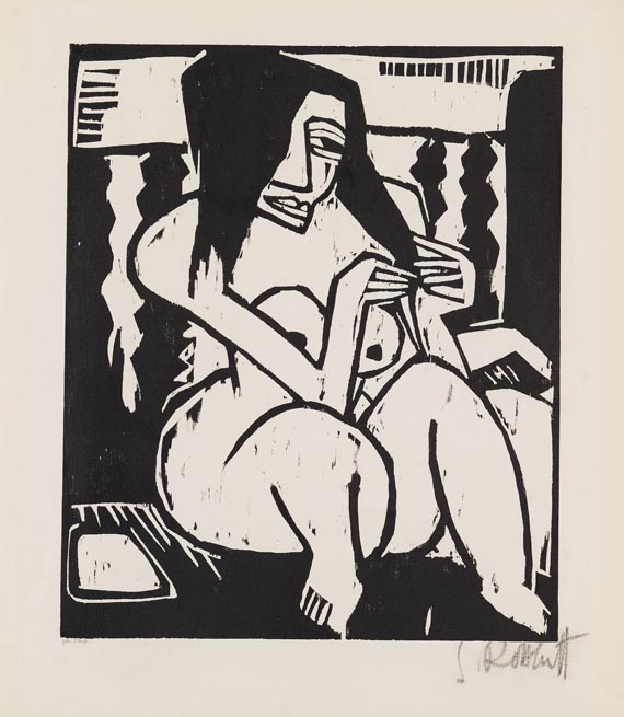 Karl Schmidt-Rottluff - Frau mit aufgelöstem Haar