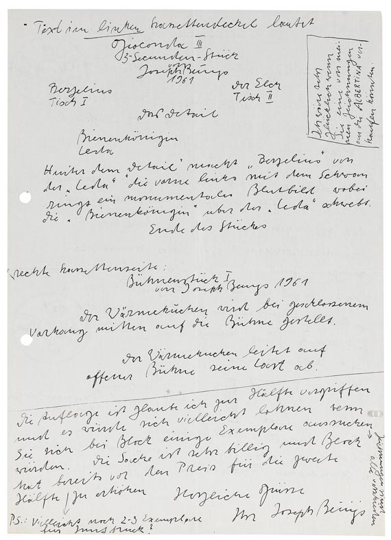 Joseph Beuys - Handschriftlicher Brief - Altre immagini